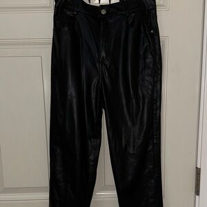 Zara faux leather pants